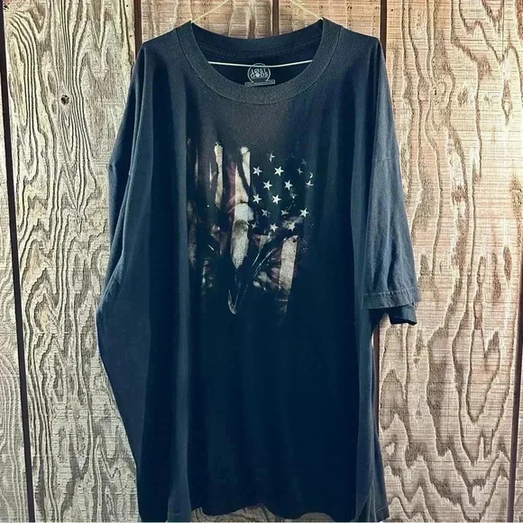 Lost Gods American Flag Eagle Big & Tall T-shirt 4XL - Picture 3 of 4